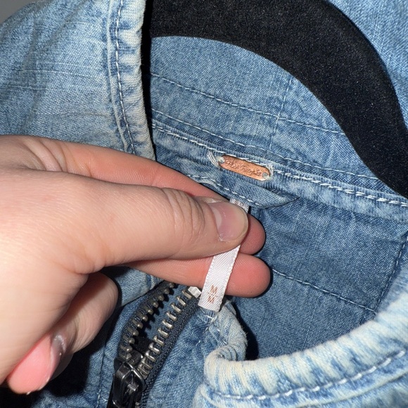 Free Peoplee Denim Dolman Jacket - Picture 5 of 5